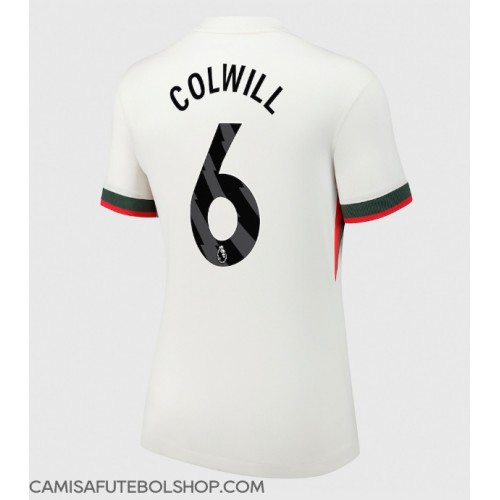 Camisa de time de futebol Chelsea Levi Colwill #6 Replicas 2º Equipamento Feminina 2025-26 Manga Curta Camisa de time de futebol Chelsea Levi Colwill #6 Replicas 2º Equipamento Feminina 2025-26 Manga Curta